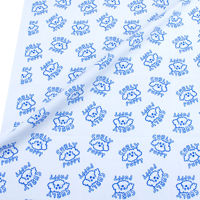 生地 FiN tex-フィンテックス- CURLY PUPPY 約140cm幅×50cmカット(OKF-032) 1WH.オフ 09Ae06_